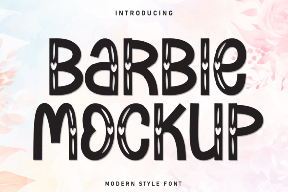 Barbie Mockup: A Versatile Handwritten Font for Creative Expression