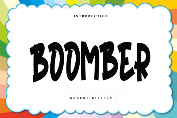 Boomber: A Bold Font for Dynamic Designs