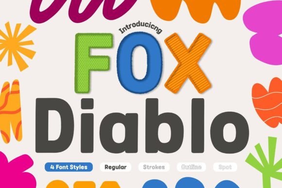 Bring Energy and Playfulness to Your Designs with Fox Diablo Typeface