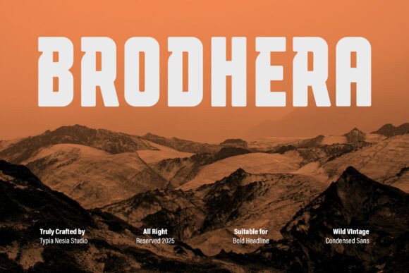 Brodhera: Bold Vintage Sans for Modern Impact