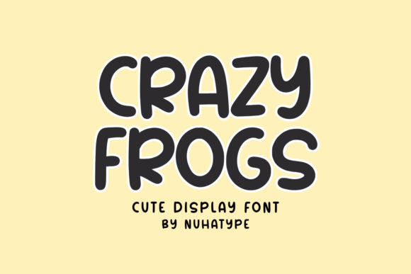 Crazy Frogs: A Playful Font for Friendly Design Projects