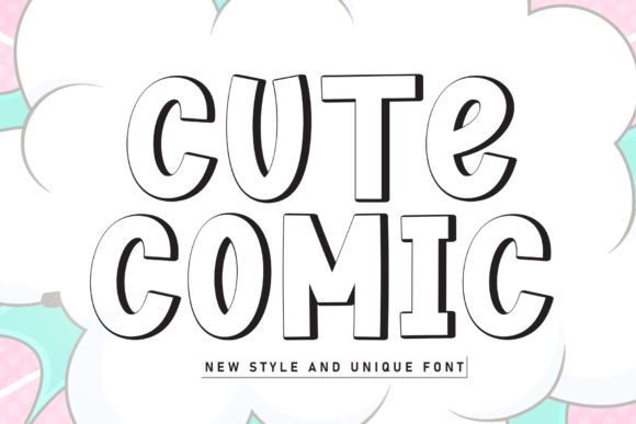 Cute Comic: A Playful Display Font for Creative Projects