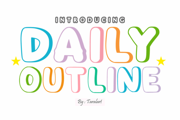Daily Outline: A Burst of Joy in Typography