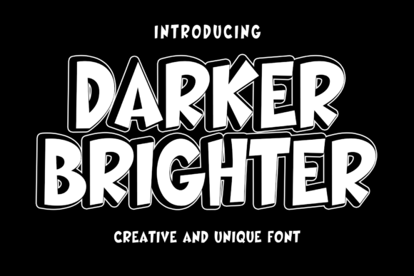 Darker Brighter: A Minimal Font with Maximum Impact
