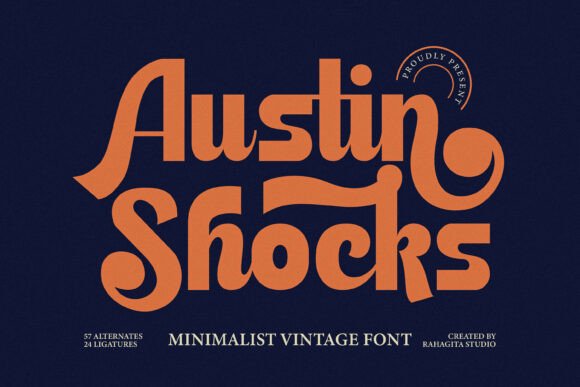 Discover Austin Shocks: A Vintage-Inspired Typeface That Redefines Modern Design