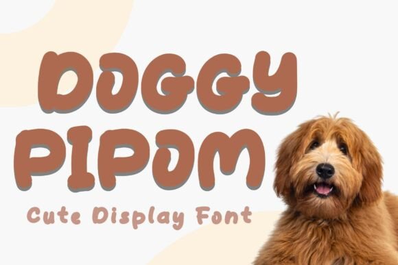 Discover the Charm of Doggy Pipom: A Versatile Display Font for Creative Projects