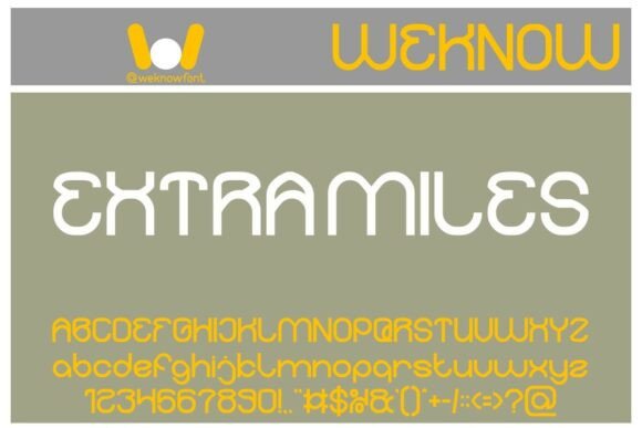 Extra Miles: A Versatile Font for Modern Design Narratives
