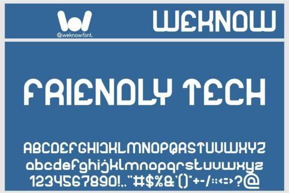 Friendly Tech: A Modern Typeface for Forward-Thinking Design