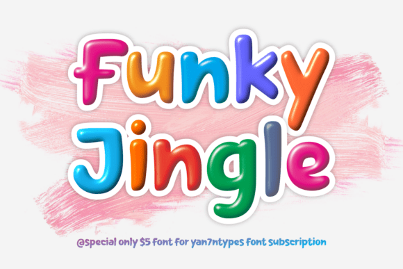 Funky Jingle: A Bold Display Font for Joyful Designs