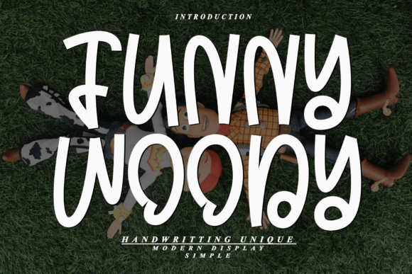 Funny Woody: A Unique Handwritten Font for Creative Design Projects