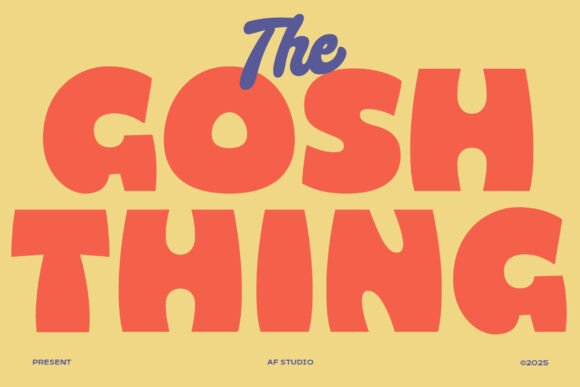Gosh Thing: A Playful Font for Joyful Design Projects