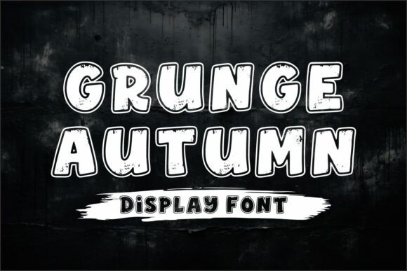 Grunge Autumn: The Typeface That Brings Raw Energy to Your Designs