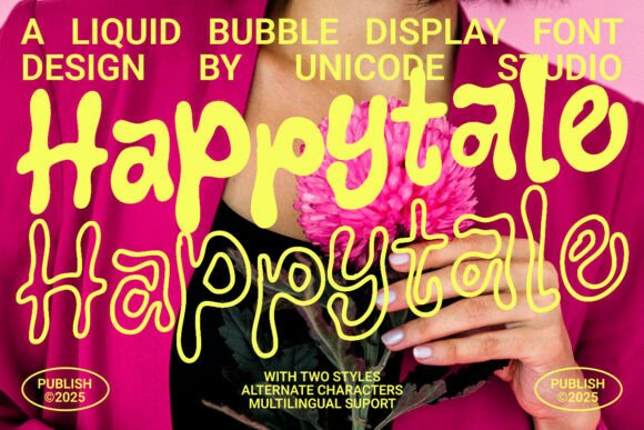 Happytale: A Joyful Font for Creative and Playful Designs