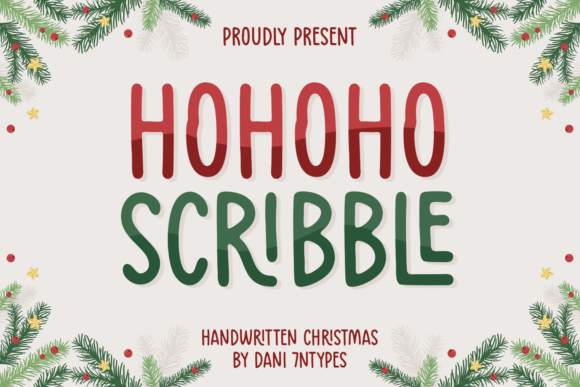 Hohoho Scribble: Festive Font for Handmade Holiday Designs