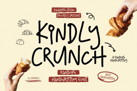 Kindly Crunch: A Fresh Take on Handwritten Typography for Modern Design