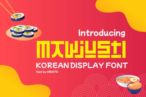 Mawjusti: A Korean-Inspired Display Font for Modern Design Projects