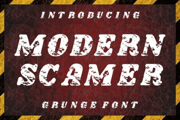 Modern Scamer: A Bold Typeface with Vintage Flair