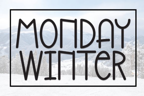 Monday Winter: A Playful Handwritten Font for Creative Design Projects