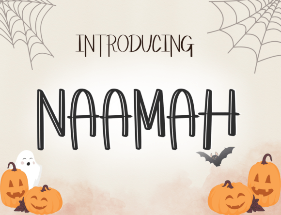 Naamah Font: The Perfect Blend of Whimsy and Spookiness for Creative Designs