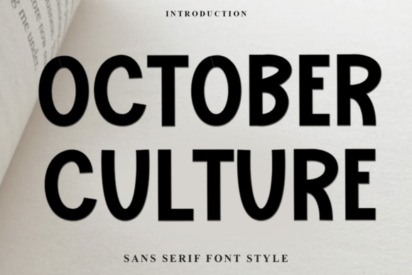 October Culture: A Festive Typeface for Magical Holiday Designs