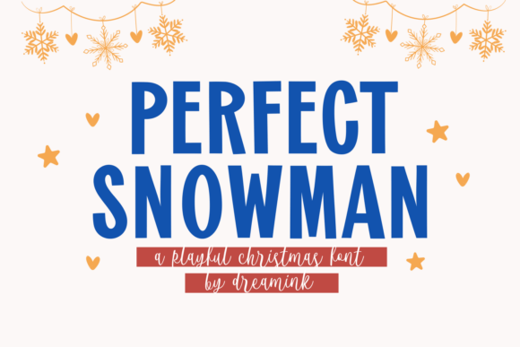 Perfect Snowman: A Festive Font for Joyful Designs