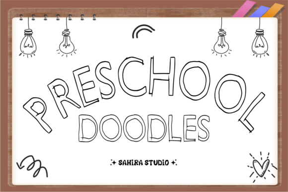 Preschool Doodles: A Playful Font for Early Childhood Projects