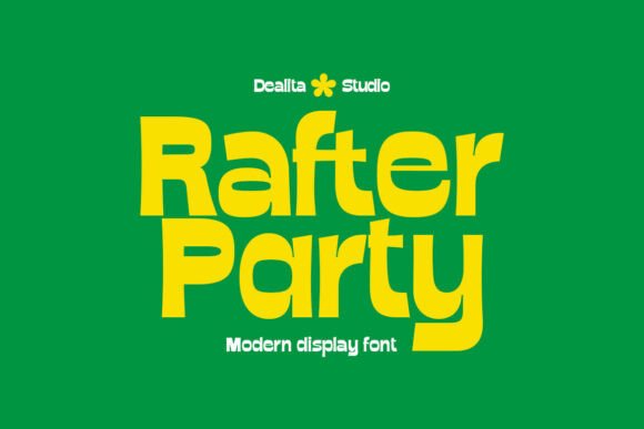 Rafter Party: A Modern Sans Serif Font with Architectural Flair