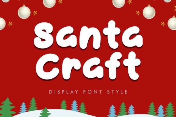 Santa Craft: A Versatile Font for Festive and Everyday Design Projects