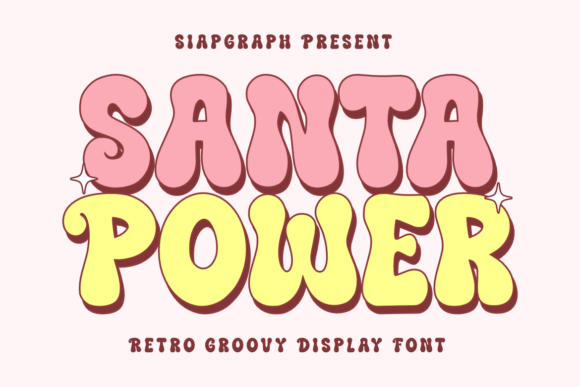 Santa Power: A Vintage-Inspired Display Font for Festive Designs