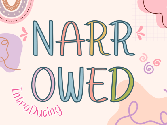 Say Hello to Narrowed – A Playful Font for Creative Projects