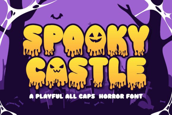 Spooky Castle: A Bold Display Font for Horror and Gothic Design