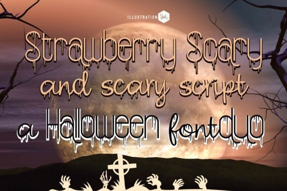 Strawberry Scary Duo: A Halloween Font Pairing for Spooky Designs