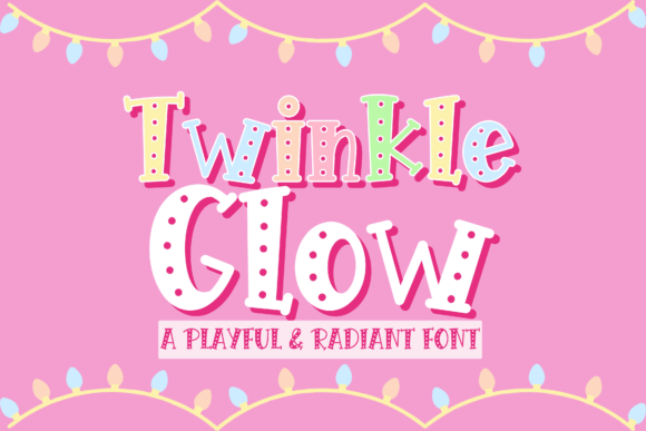 Twinkleglow: A Radiant Font for Festive Designs