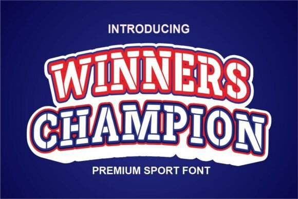 Unleashing Creativity with Winners Champion: A Dynamic Typeface for Sports and Beyond