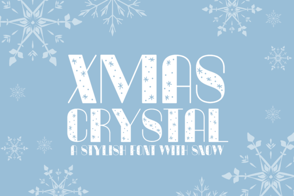 Xmas Crystal: A Festive Font That Brings Winter Elegance to Your Designs